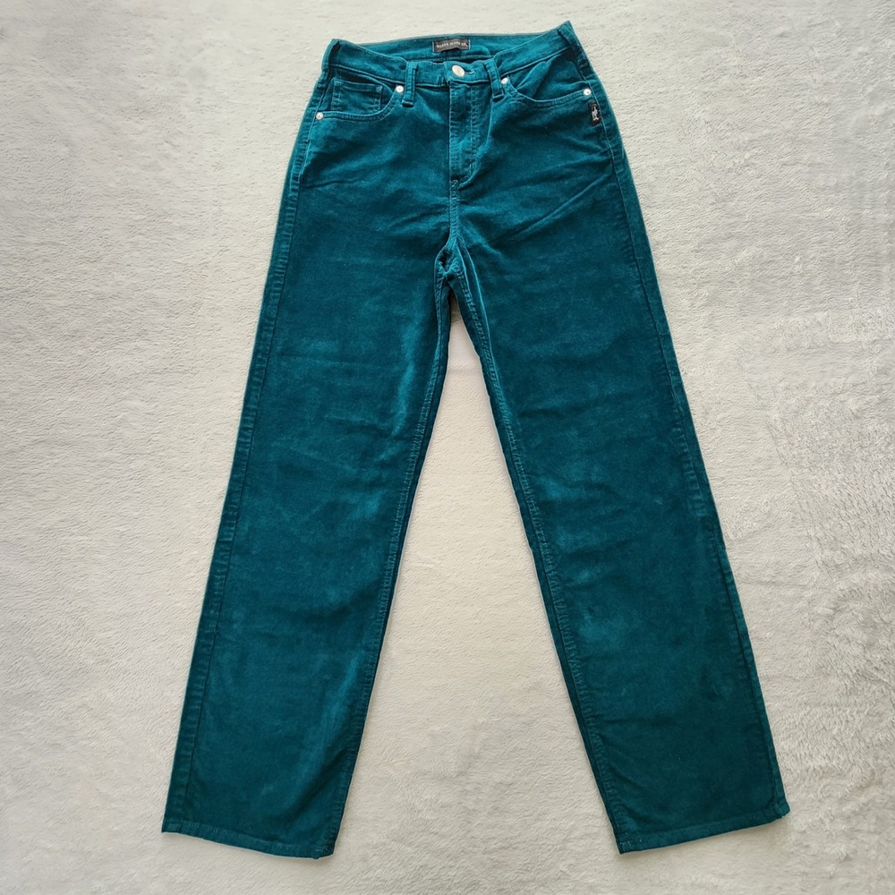 Silver Jeans Corduroy Pants Womens W26 L27.5 Teal Highly Desirable Straight